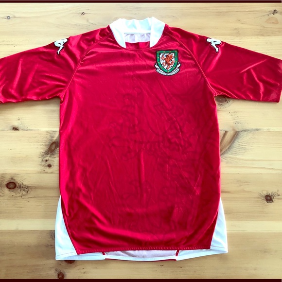 Vintage Wales 2008 Kappa soccer jersey shirt
